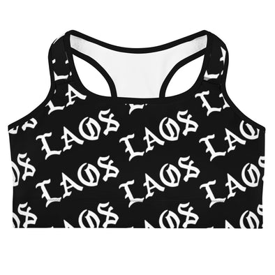 Laos Old English All-Over Sports bra