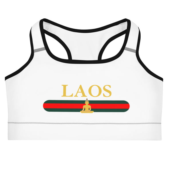 Laos Buddha Stripe Sports bra