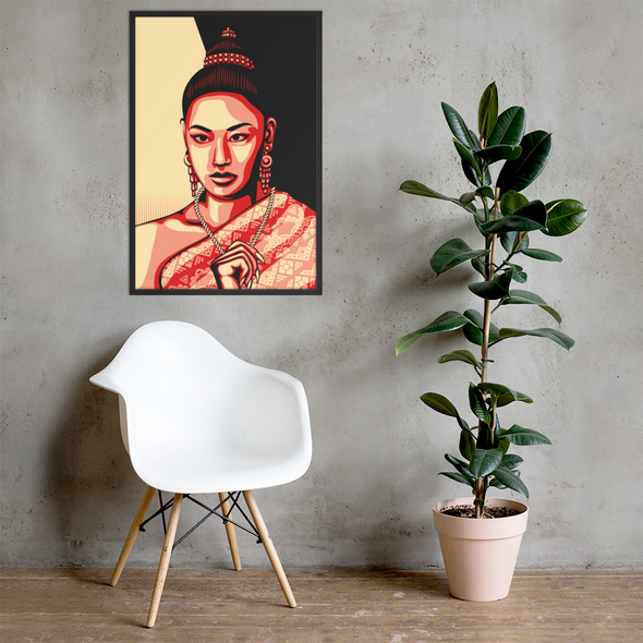 Phaylin Lao Queen Framed poster