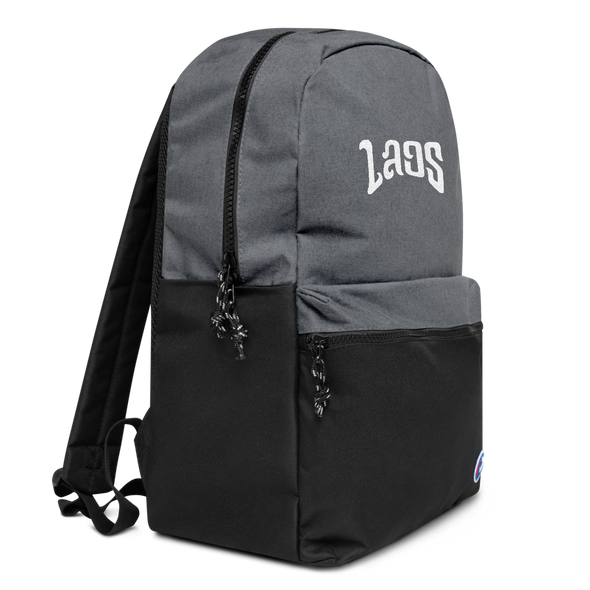 Laos Script 2 Embroidered Champion Backpack