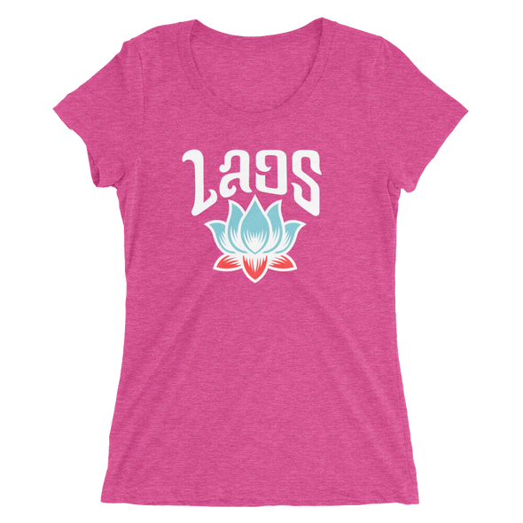 Laos Script Lotus Ladies t-shirt