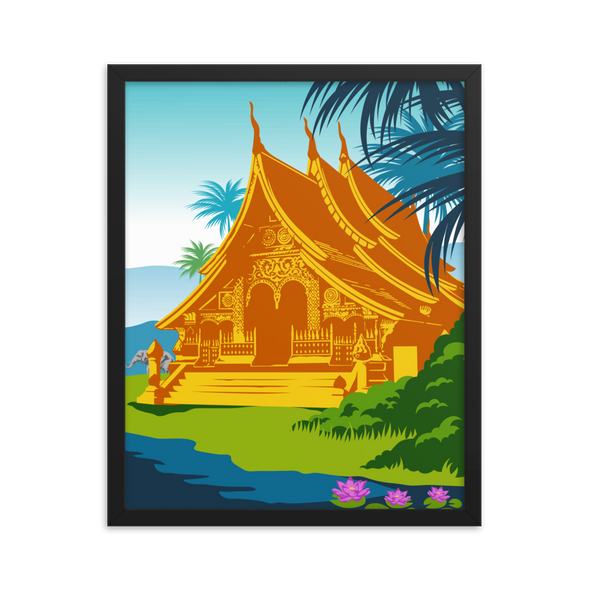 Lao House Framed poster