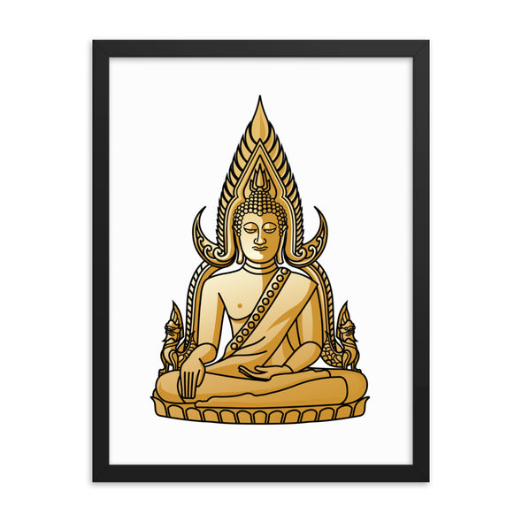 Golden Buddha Framed poster