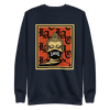 Buddha Head Fleece Pullover Sweatshirt