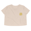 Stop Asian Hate Embroidered Logo Crop Tee